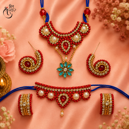 Full Shringar Set for Yugal Sarkar | Handmade Radha Krishna Jewellery Set