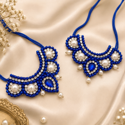 Combo Set of 2 Necklace for Kanha Ji & Radharani | Handmade Divine Shringar Collection